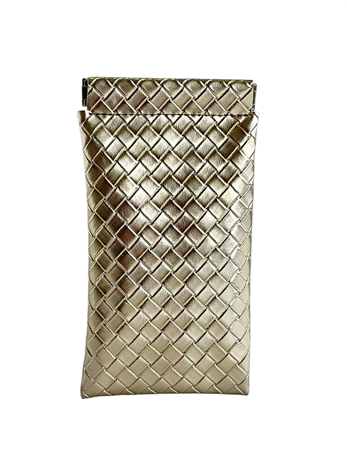 PRE ORDER-Luxe Woven Accessory Pouch - Gold-250 Shoes-NYW-Coastal Bloom Boutique, find the trendiest versions of the popular styles and looks Located in Indialantic, FL