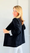 Downtown Chic Blazer - Black-160 Jackets-Must Have-Coastal Bloom Boutique, find the trendiest versions of the popular styles and looks Located in Indialantic, FL