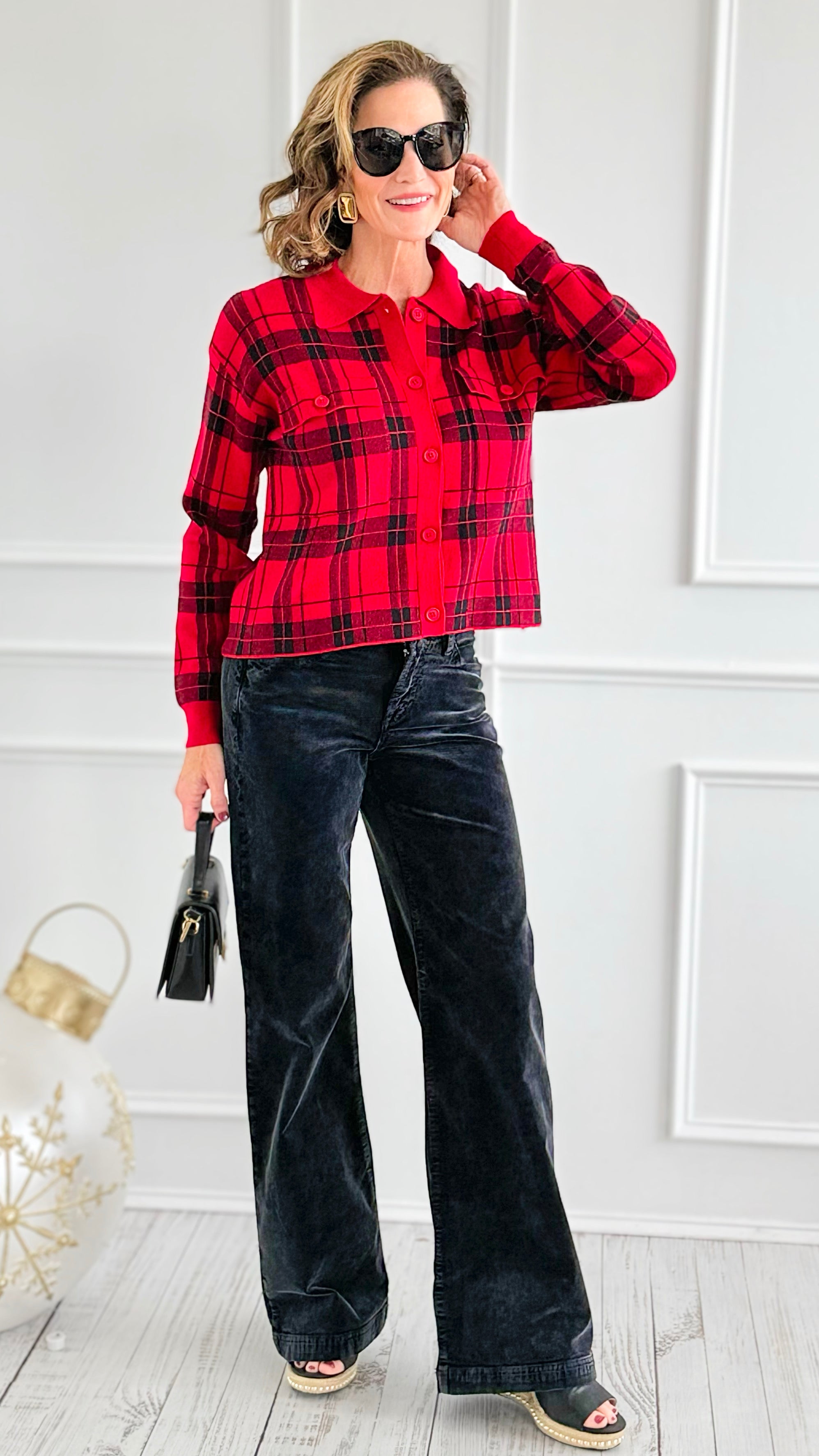 High Rise Corduroy Pants-100 Pants-RISEN JEANS-Coastal Bloom Boutique, find the trendiest versions of the popular styles and looks Located in Indialantic, FL