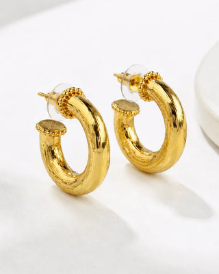 Everyday Luxe Smooth Hoops Earring