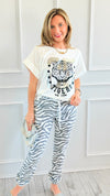 Wild Iconic Italian Graphic Tee-110 Short Sleeve Tops-FIRSTAGE-Coastal Bloom Boutique, find the trendiest versions of the popular styles and looks Located in Indialantic, FL