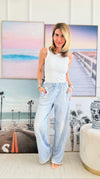 Faux Denim Situation Pant - Denim-170 Bottoms-Elan-Coastal Bloom Boutique, find the trendiest versions of the popular styles and looks Located in Indialantic, FL