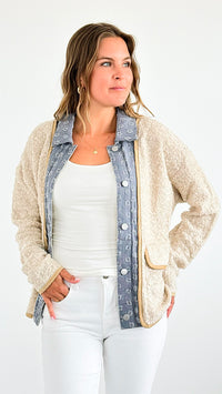 Alpine Charm Contrast Jacket-160 Jackets-mystree-Coastal Bloom Boutique, find the trendiest versions of the popular styles and looks Located in Indialantic, FL