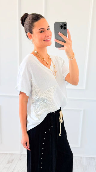 Written in the Stars Italian Top- White