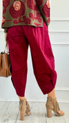 Relax & Go Italian Barrel Pant-100 Pants-VANESSA-Coastal Bloom Boutique, find the trendiest versions of the popular styles and looks Located in Indialantic, FL