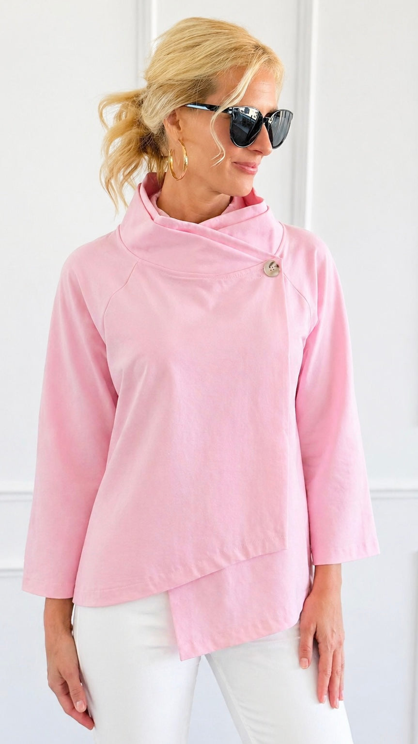Italian Kaleidoscope Scuba Jacket - Light Pink