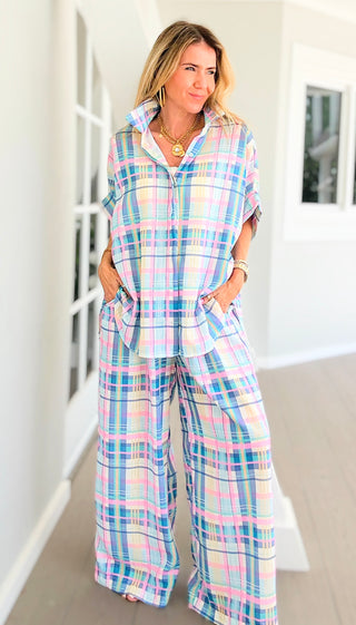 Pre Auth Pastel Plaid Italian Pant