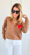 I Heart You Cardigan Sweater-140 Sweaters-V SKY-Coastal Bloom Boutique, find the trendiest versions of the popular styles and looks Located in Indialantic, FL