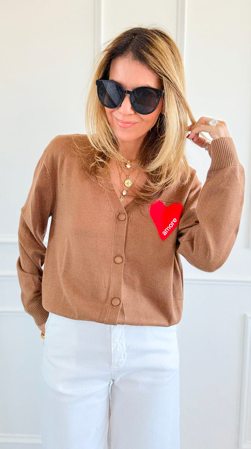 I Heart You Cardigan Sweater-140 Sweaters-V SKY-Coastal Bloom Boutique, find the trendiest versions of the popular styles and looks Located in Indialantic, FL
