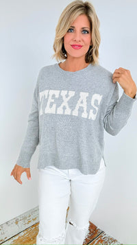 Texas Pride Knit Sweater-140 Sweaters-Staccato-Coastal Bloom Boutique, find the trendiest versions of the popular styles and looks Located in Indialantic, FL