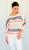 Iconic Striped Italian St Tropez Knit-140 Sweaters-SORPRESA-Coastal Bloom Boutique, find the trendiest versions of the popular styles and looks Located in Indialantic, FL