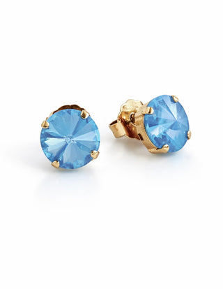 The Basics Earrings Custom - Light Sapphire Opal - TOVA