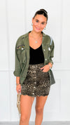 Untamed Charm Button Skirt-170 Bottoms-SO ME-Coastal Bloom Boutique, find the trendiest versions of the popular styles and looks Located in Indialantic, FL