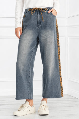 Animal Trim Wide Leg Pants