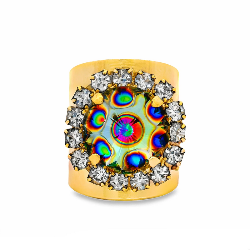 Jacci Ring - Dark Peackock - TOVA-230 Jewelry-TOVA-Coastal Bloom Boutique, find the trendiest versions of the popular styles and looks Located in Indialantic, FL