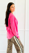 Bubble Pop Relaxed Sweatshirt-130 Long Sleeve Tops-White Birch-Coastal Bloom Boutique, find the trendiest versions of the popular styles and looks Located in Indialantic, FL