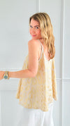 Wild Luxe Italian Relaxed Tank Top-100 Sleeveless Tops-Italianissimo-Coastal Bloom Boutique, find the trendiest versions of the popular styles and looks Located in Indialantic, FL