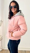 Keep Me Warm Zip Up Pockets Hooded Puffer Jacket-160 Jackets-Rousseau-Coastal Bloom Boutique, find the trendiest versions of the popular styles and looks Located in Indialantic, FL