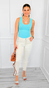 Desert Star Studded Italian Denim Pant-190 Denim-SASU UNICORN-Coastal Bloom Boutique, find the trendiest versions of the popular styles and looks Located in Indialantic, FL