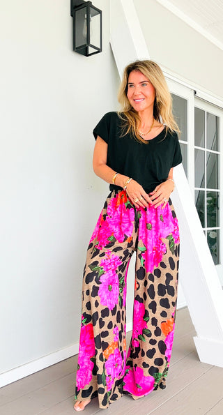 Fierce in Florals Kapri Italian Pants