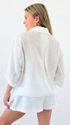 Sunday Stroll Relaxed Set - White-210 Loungewear/Sets-HYFVE-Coastal Bloom Boutique, find the trendiest versions of the popular styles and looks Located in Indialantic, FL