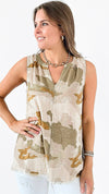 Ethereal Camouflage Top-100 Sleeveless Tops-mystree-Coastal Bloom Boutique, find the trendiest versions of the popular styles and looks Located in Indialantic, FL