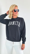 Bonita Relaxed Fleece Sweatshirt - Grey-140 Sweaters-reflex-Coastal Bloom Boutique, find the trendiest versions of the popular styles and looks Located in Indialantic, FL