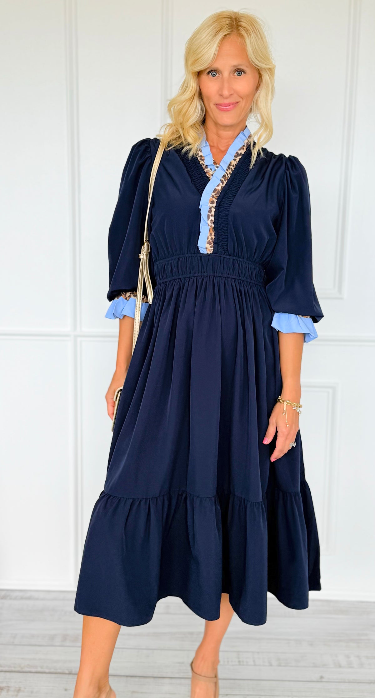 Flounce & Flow Dress-200 Dresses/Jumpsuits/Rompers-Umgee-Coastal Bloom Boutique, find the trendiest versions of the popular styles and looks Located in Indialantic, FL