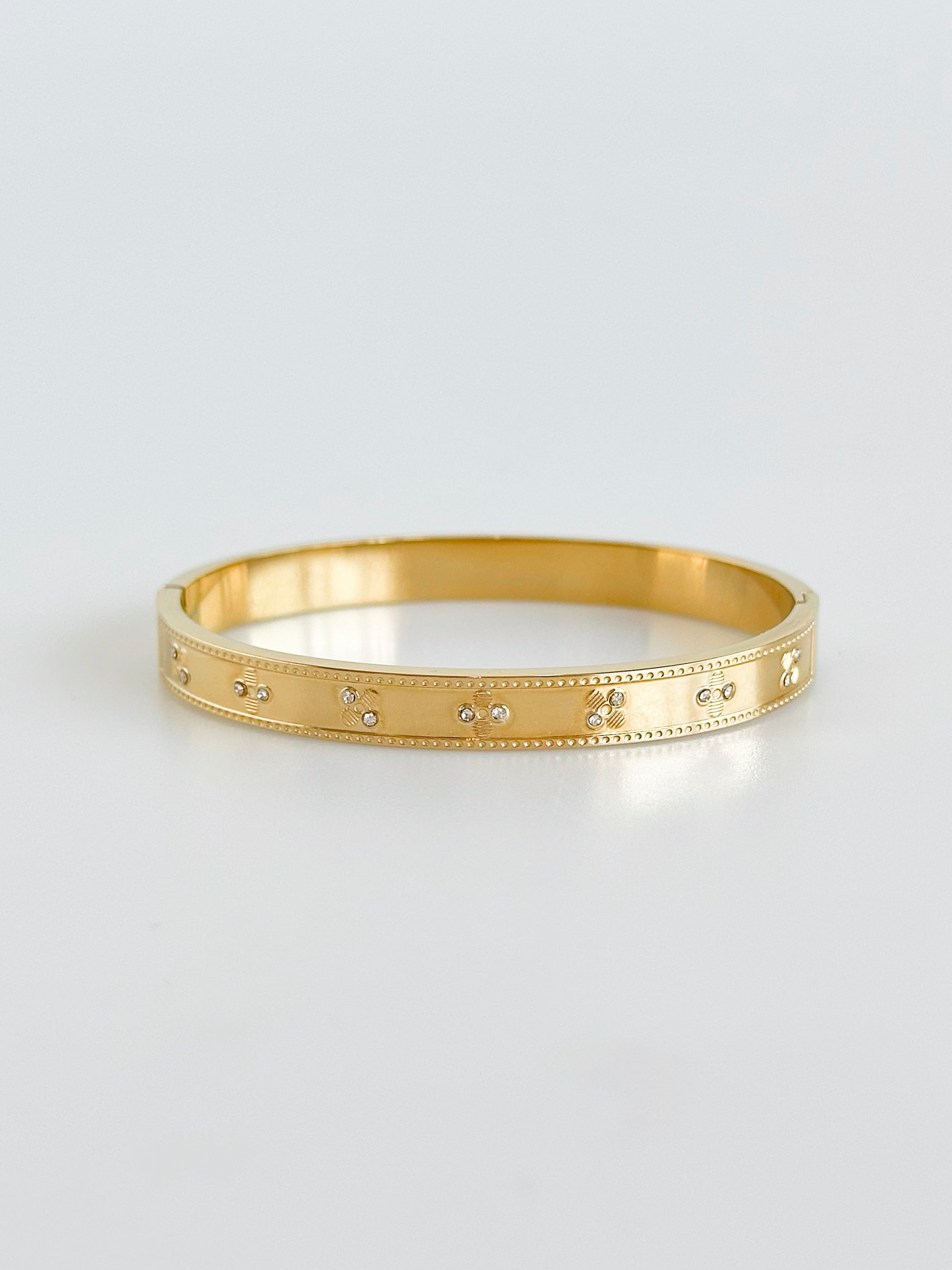 Radiant Studded Bangle Bracelet-230 Jewelry-GS JEWELRY-Coastal Bloom Boutique, find the trendiest versions of the popular styles and looks Located in Indialantic, FL