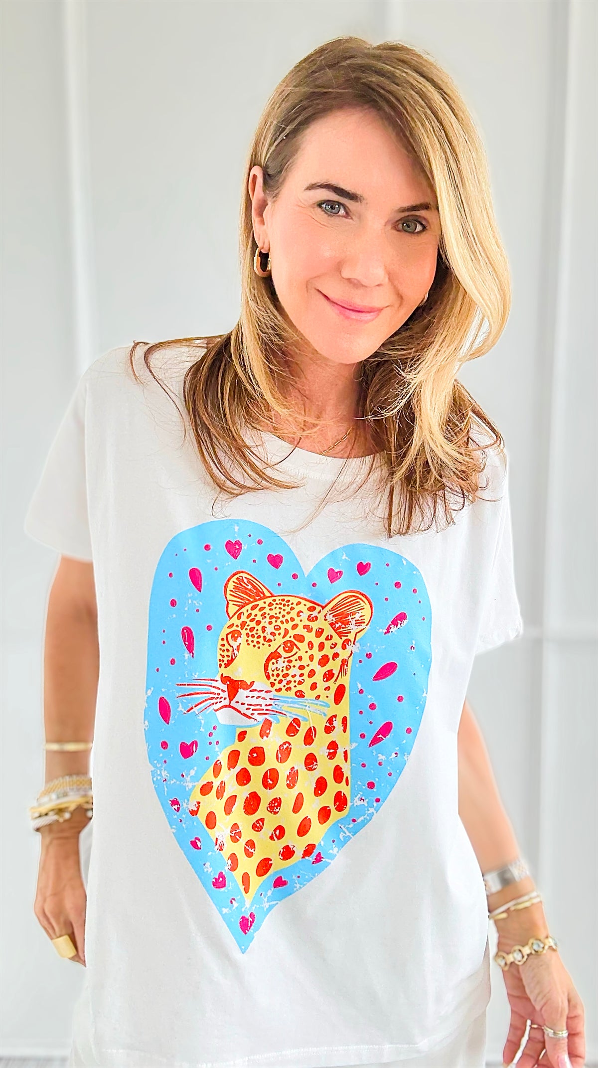 Love Me Wild Italian Graphic tee-110 Short Sleeve Tops-ZR ITALY-Coastal Bloom Boutique, find the trendiest versions of the popular styles and looks Located in Indialantic, FL