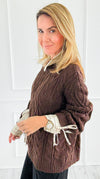 Borrowed Layers Knit Sweater-140 Sweaters-ROUSSEAU-Coastal Bloom Boutique, find the trendiest versions of the popular styles and looks Located in Indialantic, FL