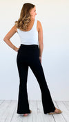 City Chic Slit-Hem Pants-170 Bottoms-Love Poem-Coastal Bloom Boutique, find the trendiest versions of the popular styles and looks Located in Indialantic, FL