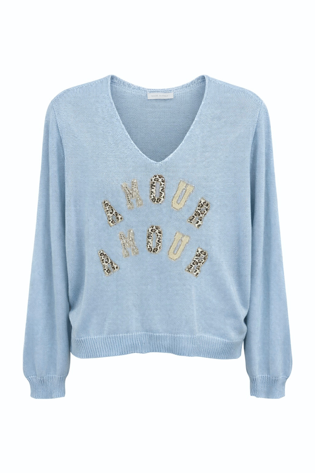 Amour Amour V-Neck Italian Sweater