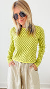 In My Zone Checkered Top-130 Long Sleeve Tops-HYFVE-Coastal Bloom Boutique, find the trendiest versions of the popular styles and looks Located in Indialantic, FL