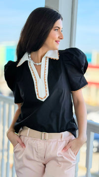 Polished Moments Puff Sleeve Top