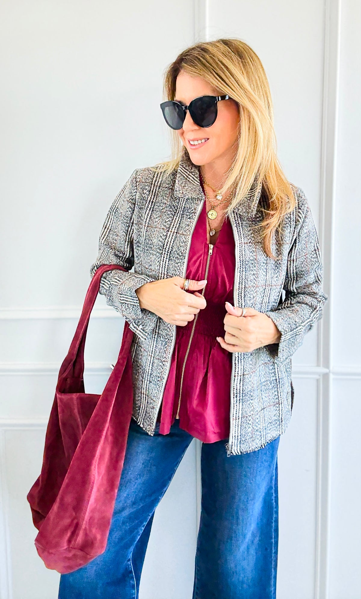 Canyon Horizon Blazer-160 Jackets-ROUSSEAU-Coastal Bloom Boutique, find the trendiest versions of the popular styles and looks Located in Indialantic, FL