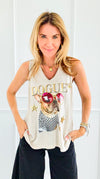 Dogue Star Italian Top-100 Sleeveless Tops-GI STUDIO-Coastal Bloom Boutique, find the trendiest versions of the popular styles and looks Located in Indialantic, FL