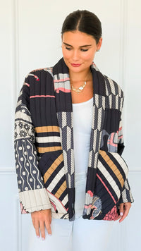 Carousel Dreams Italian Jacket- Dark-160 Jackets-K2-Coastal Bloom Boutique, find the trendiest versions of the popular styles and looks Located in Indialantic, FL