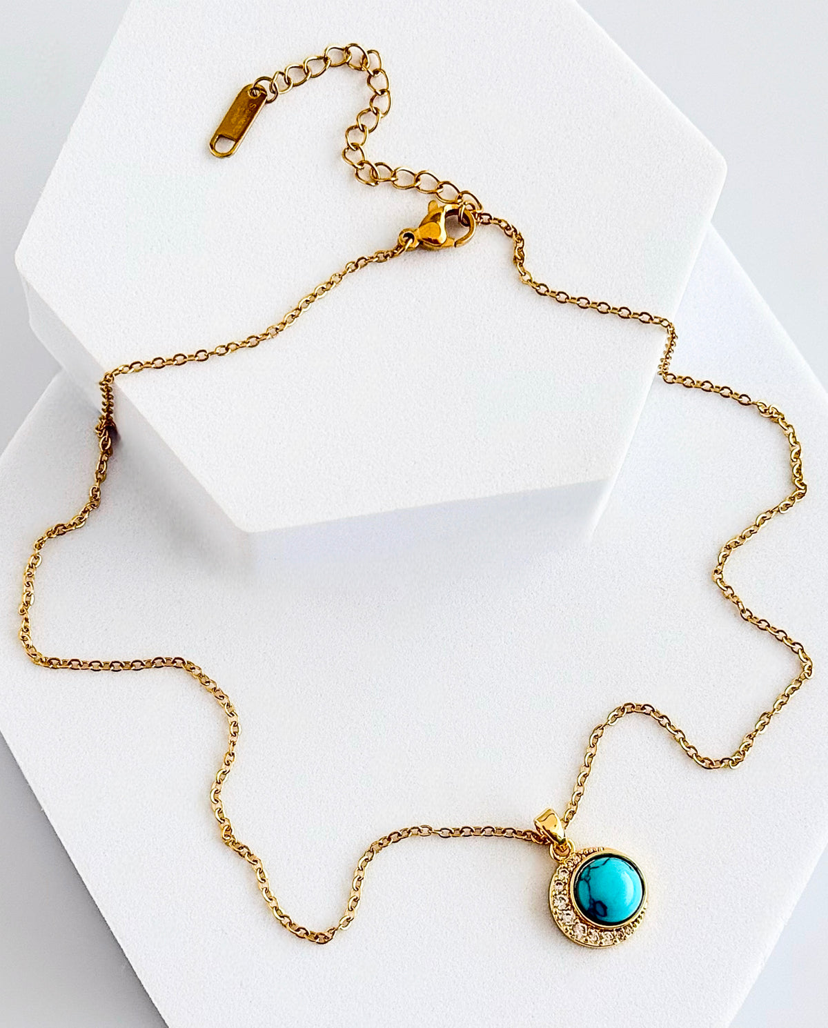 Riviera Charm Stainless Pendant Necklace-230 Jewelry-MILAA TRADING INC-Coastal Bloom Boutique, find the trendiest versions of the popular styles and looks Located in Indialantic, FL