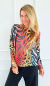 Untamed Allure Italian St Tropez Sweater-140 Sweaters-SORPRESA-Coastal Bloom Boutique, find the trendiest versions of the popular styles and looks Located in Indialantic, FL