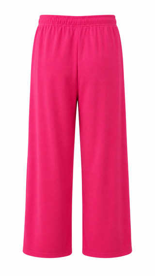 Oversized Mid Rise Fleece Sweatpants - Raspberry