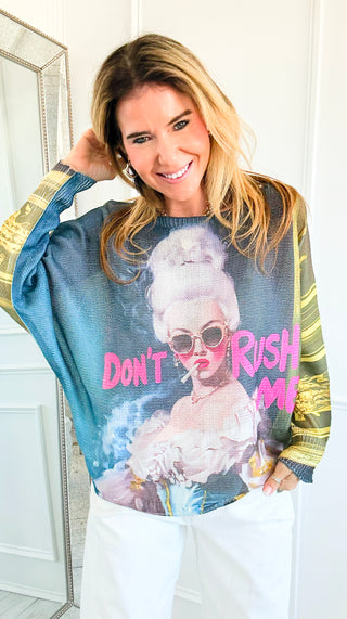Don't Rush Me Italian St Tropez Knit