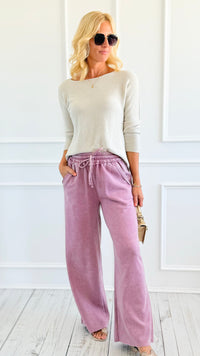 Daydream Lounge Pants - Lt. Rose-100 Pants-Zenana-Coastal Bloom Boutique, find the trendiest versions of the popular styles and looks Located in Indialantic, FL