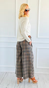 Check Pleated & Belt Italian Pant-100 Pants-AZUL MONACO-Coastal Bloom Boutique, find the trendiest versions of the popular styles and looks Located in Indialantic, FL