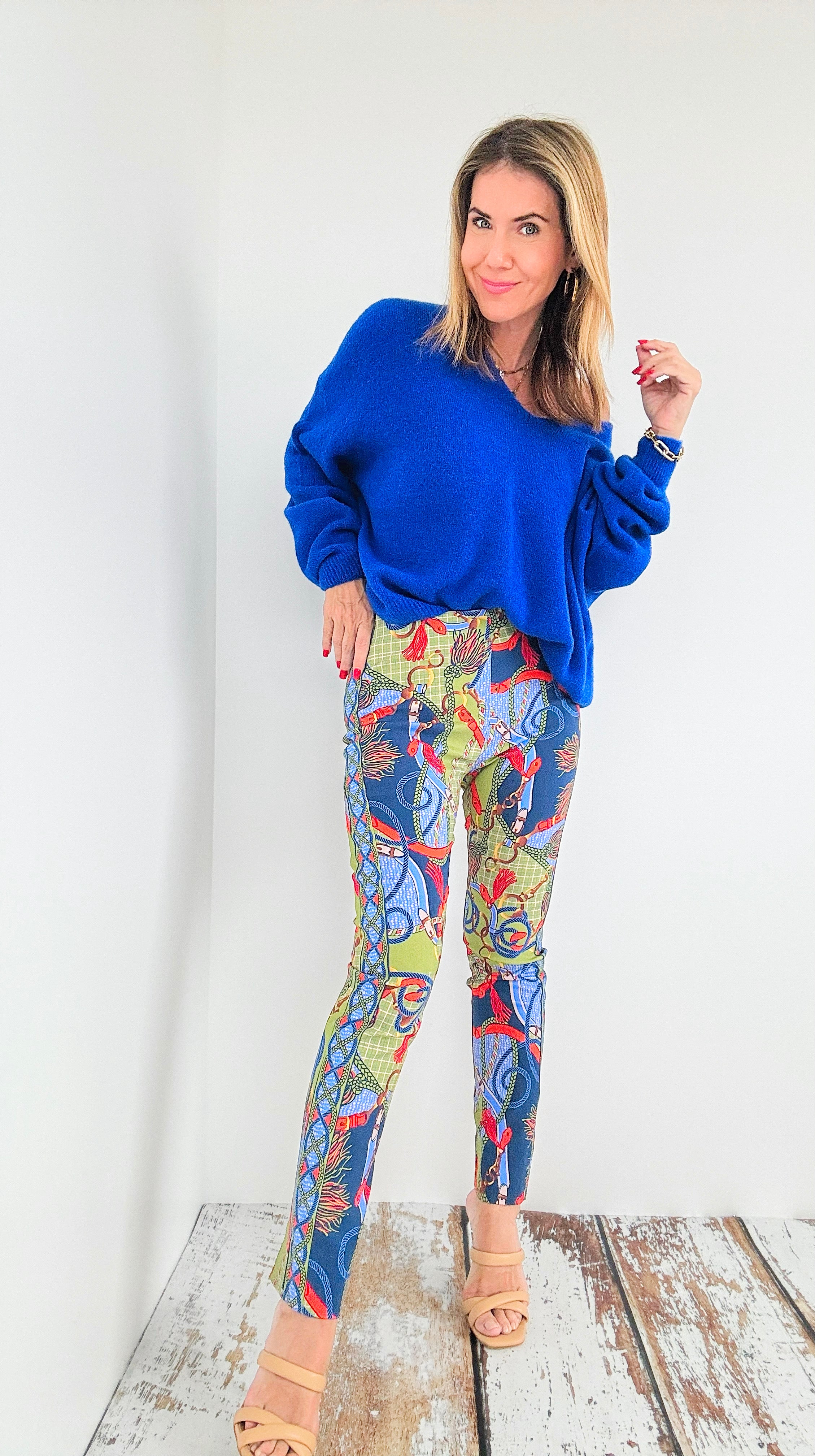 Savage Tango Printed Pants-170 Bottoms-Gretchen Scott-Coastal Bloom Boutique, find the trendiest versions of the popular styles and looks Located in Indialantic, FL