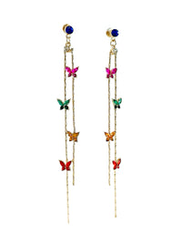 Whimsical Butterfly Drop Earrings-230 Jewelry-GS JEWELRY-Coastal Bloom Boutique, find the trendiest versions of the popular styles and looks Located in Indialantic, FL