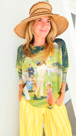 Sunday on the Green Italian St Tropez Knit