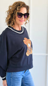 Ranch Beary Italian Sweatshirt-140 Sweaters-AZUL MONACO-Coastal Bloom Boutique, find the trendiest versions of the popular styles and looks Located in Indialantic, FL