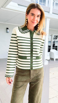 Presley Stripe Cardigan-140 Sweaters-rivir-Coastal Bloom Boutique, find the trendiest versions of the popular styles and looks Located in Indialantic, FL