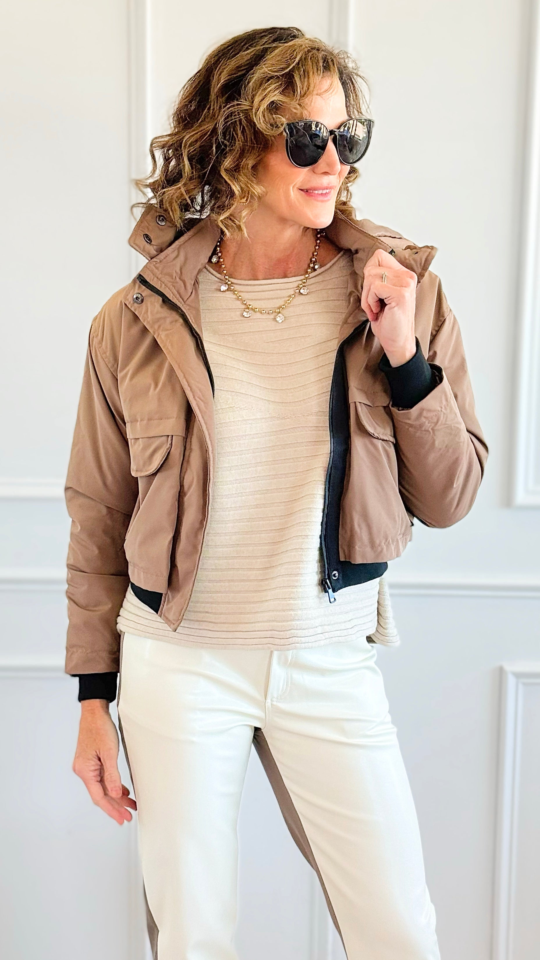City Scout Hooded Short Puffer-160 Jackets-IRIS-Coastal Bloom Boutique, find the trendiest versions of the popular styles and looks Located in Indialantic, FL